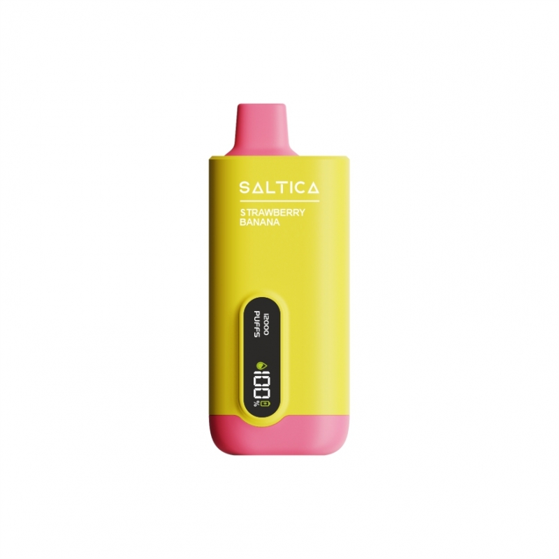 Saltica Ekranlı 12000 Strawberry Banana Disposable Vape Bar